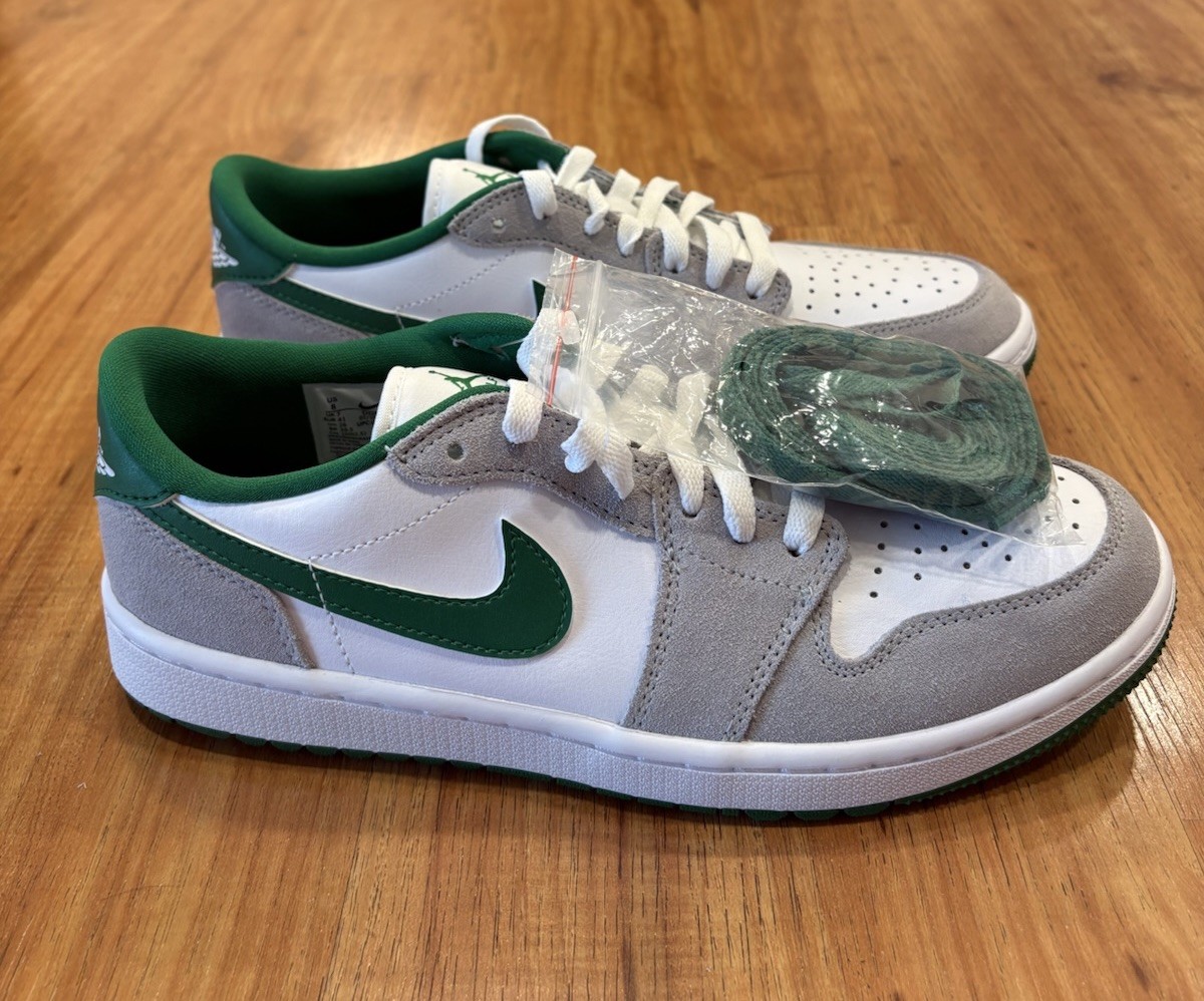 Nike Air Jordan 1 Low G Golf White PINE GREEN DD9315-112 