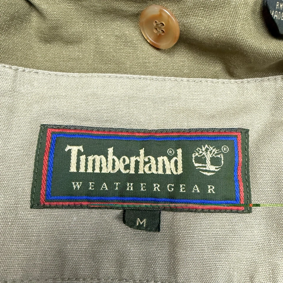 Timberland Weathergear амбара пальто винтажный 90-х Y2K куртка M кожаный воротник Chore - Изображение 2 из 4