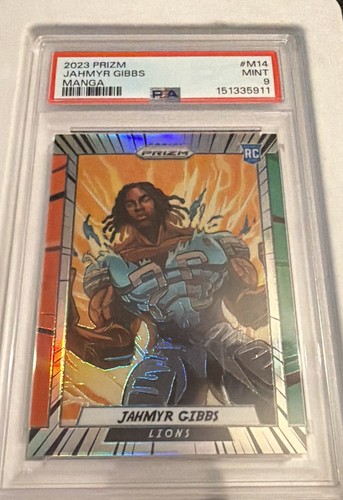 Jahmyr Gibbs #M-14 2023 Panini Prizm Manga card