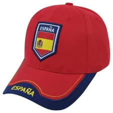 Spain  Adjustable Cap Hat  100% Cotton Flag National Team Sports Soccer 