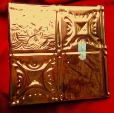 3D EMBOSSED RELIEF COPPER WALL ART SHEET ~ 12" x 12" ~ BRAND NEW