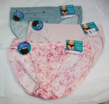 NWT set/3 VANITY FAIR Beyond Comfort 18291 BIKINI DECEMNBER SKY SHEER QUARTZ 6/M