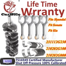 GDI 2.4L G4KJ Crankshaft+Bearing+Rods fit Hyundai Sonata Fe & Kia Optima Sorento