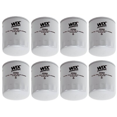 Wix Set of 8 Fuel Filters (Spin-On)
