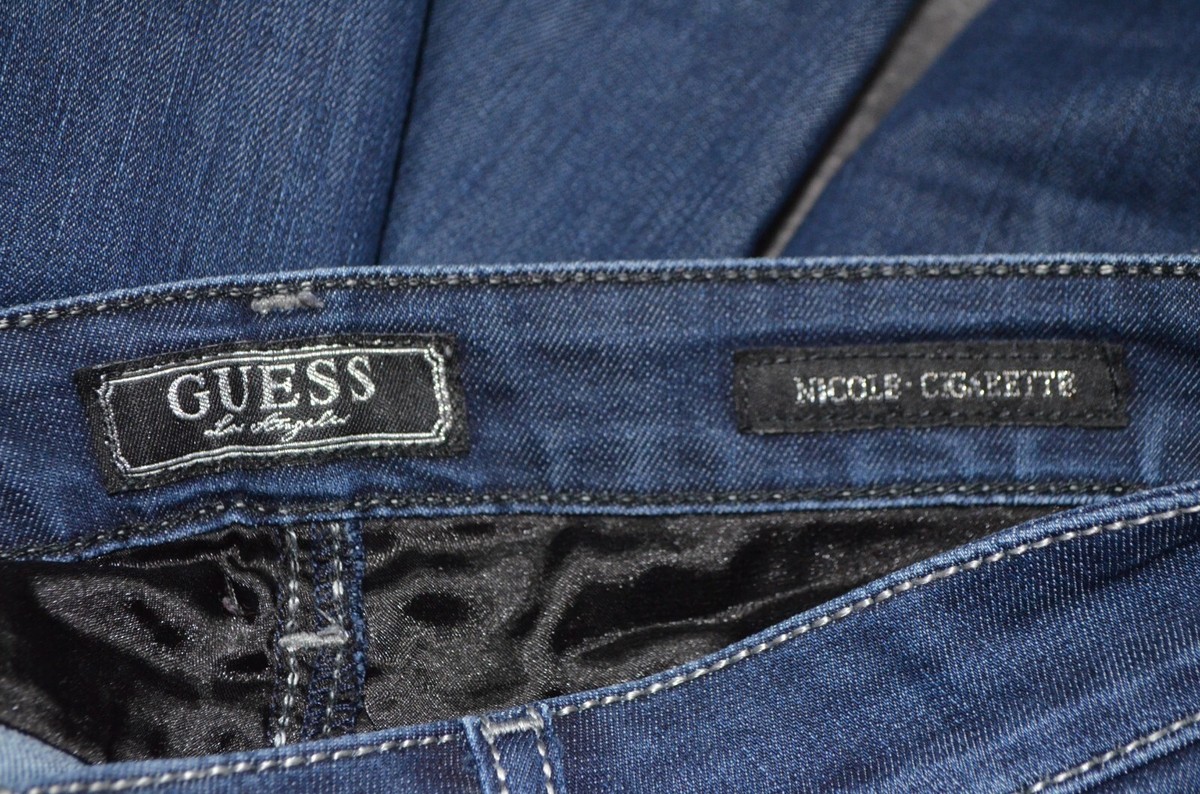 Guess Women Jeans Nicole -Cigarette Size 28 Blue