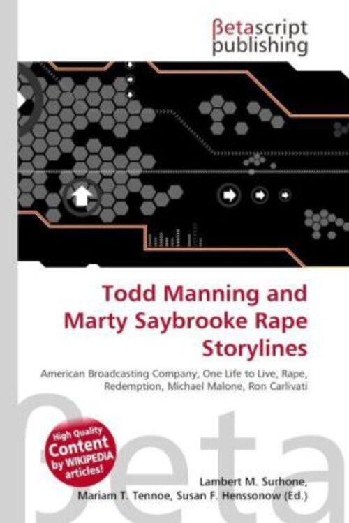 Todd Manning And Marty Saybrooke Rape Storylines Lambert M. Surhone