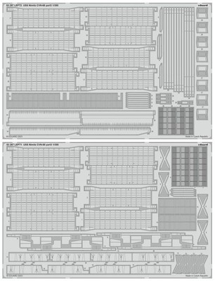 Eduard 53297 1/350 Ship- Uss Nimitz CVN68 Teil 3 für Tsm