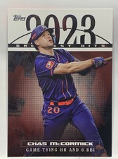 CHAS McCORMICK 2024 Topps Series 1 2023 Greatest Hits MILWAUKEE BREWERS #23GH-7