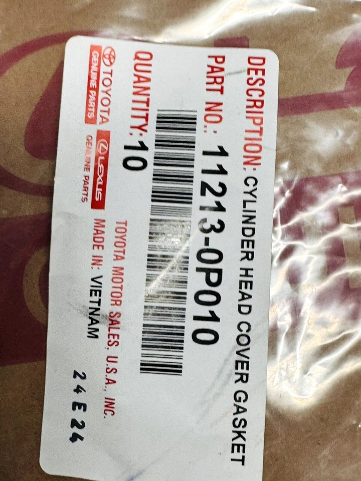 Toyota RAV4,Sienna,Camry,Venza,Highlander Valve Cover Gasket Set GENUINE OEMPART - Image 4 of 4