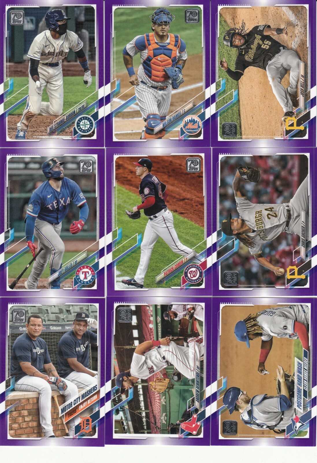2021 Topps S1 Baseball Parallel Meijer Purple Border Pick Your Card