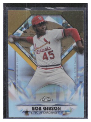 2022 Topps Chrome Update Bob Gibson #DGC-50 Diamond Greats St. Louis Cardinals