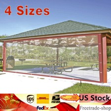 Commercial Grade Waterproof Clear Awning Canopy Roll Up Patio Enclosure Vinyl