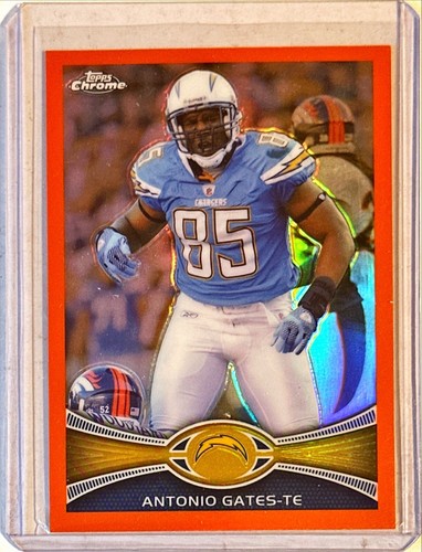 Antonio Gates [Orange Refractor] #208 2012 Topps Chrome card