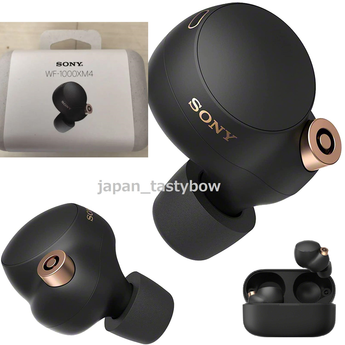 Sony WF-1000XM4 - True wireless earphones with mic - in-ear - Bluetooth -  active noise canceling - black - Grade A - Used