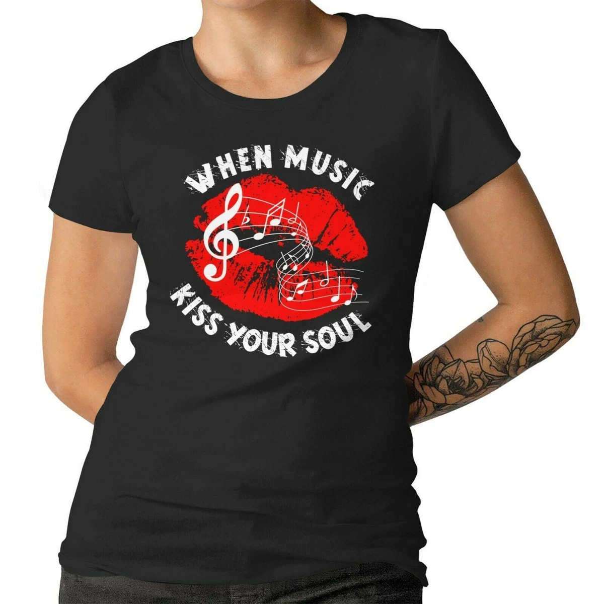 ladies kiss t shirt