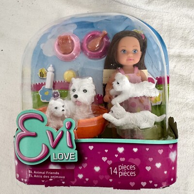 Evi Love Animal Friends White Terrier Dog Puppy ~ Simba Toys