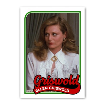 Ellen Griswold Christmas Vacation 1989-Style Trading Card Reprint Chevy Chase