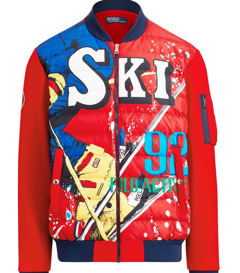 polo ski puffer jacket
