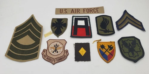 Post WW2 Vietnam US Army Military lot Mixed Patch Insignia pin corps Lot