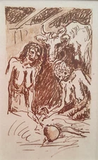 KEES VAN DONGEN 1877-1968 GOTHIC ENGRAVING GIRLS OR GHOULS GOLDMARK PROVENANCE