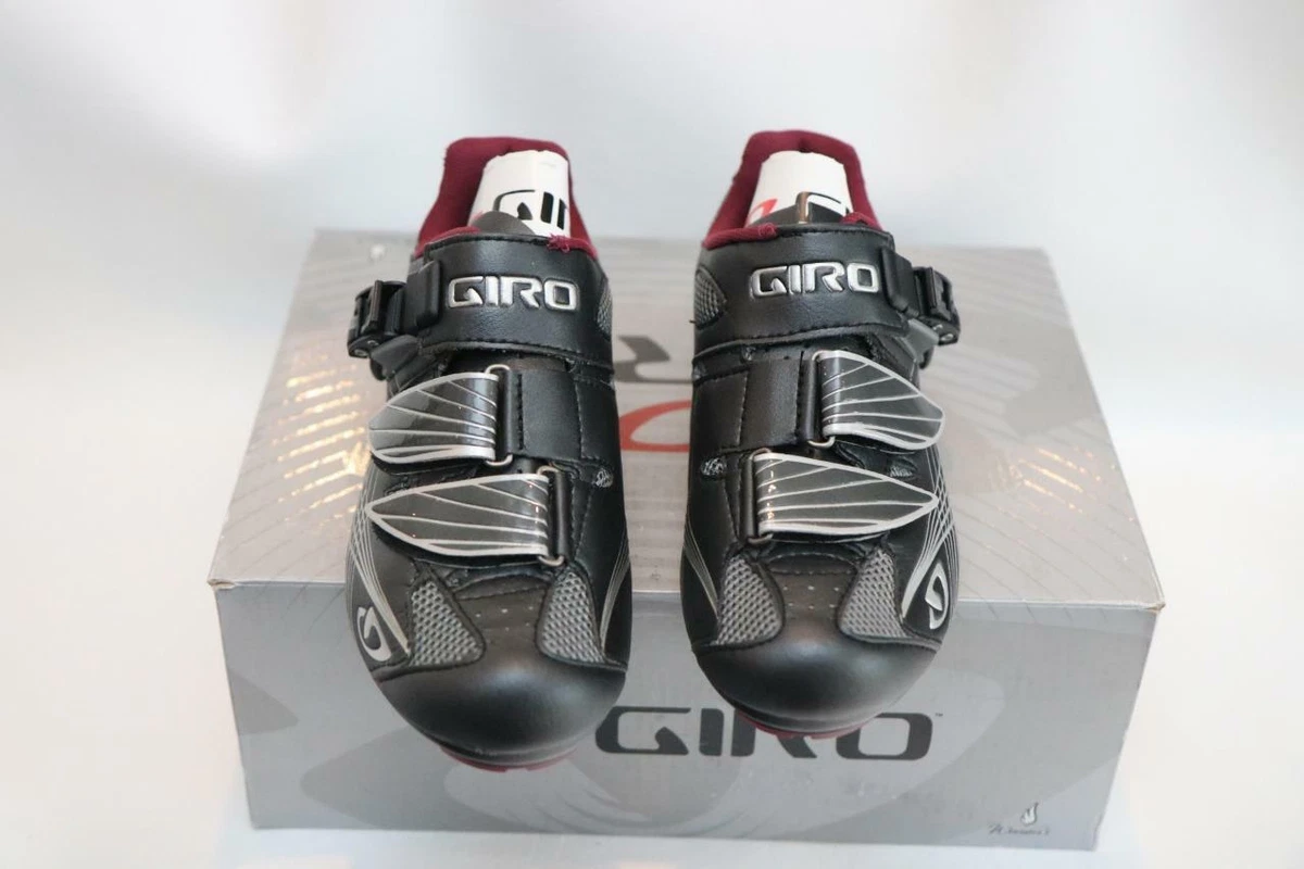 Giro Women s Solara Cycling Road Bike Shoes 38 6.5 Gunmetal Gray Berry 3 Bolt