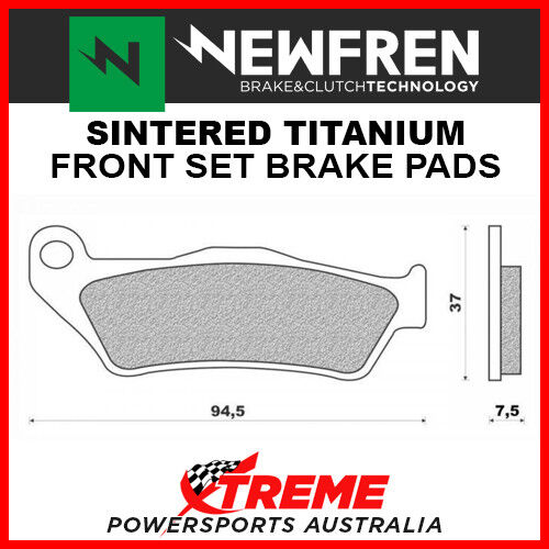 Newfren KTM 500 GS LC4 1992 Sintered Titanium Front Brake Pads FD0186X01 - Picture 1 of 2