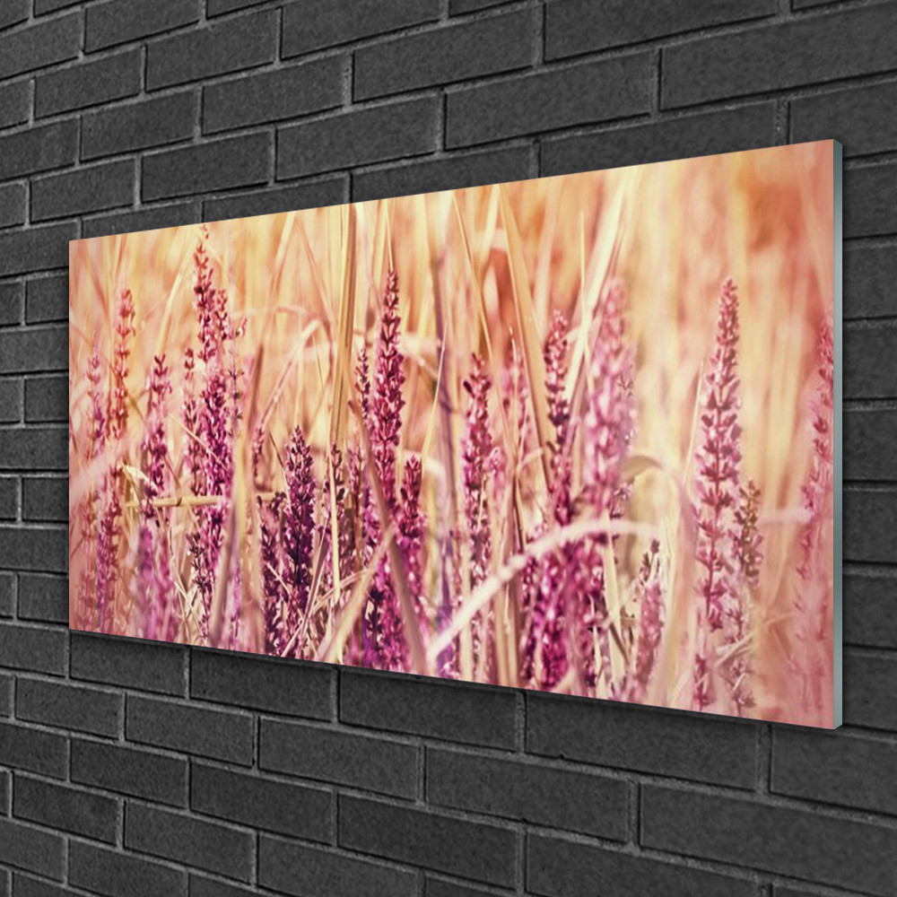 Tableau impression sur verre 100x50 Blé Tulup décoration murale cuisine salon