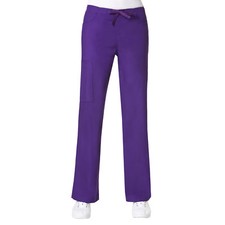 Maevn Purple Scrub Pant M9626 Cargo Straight Leg Drawstring Elastic XXS - XXL