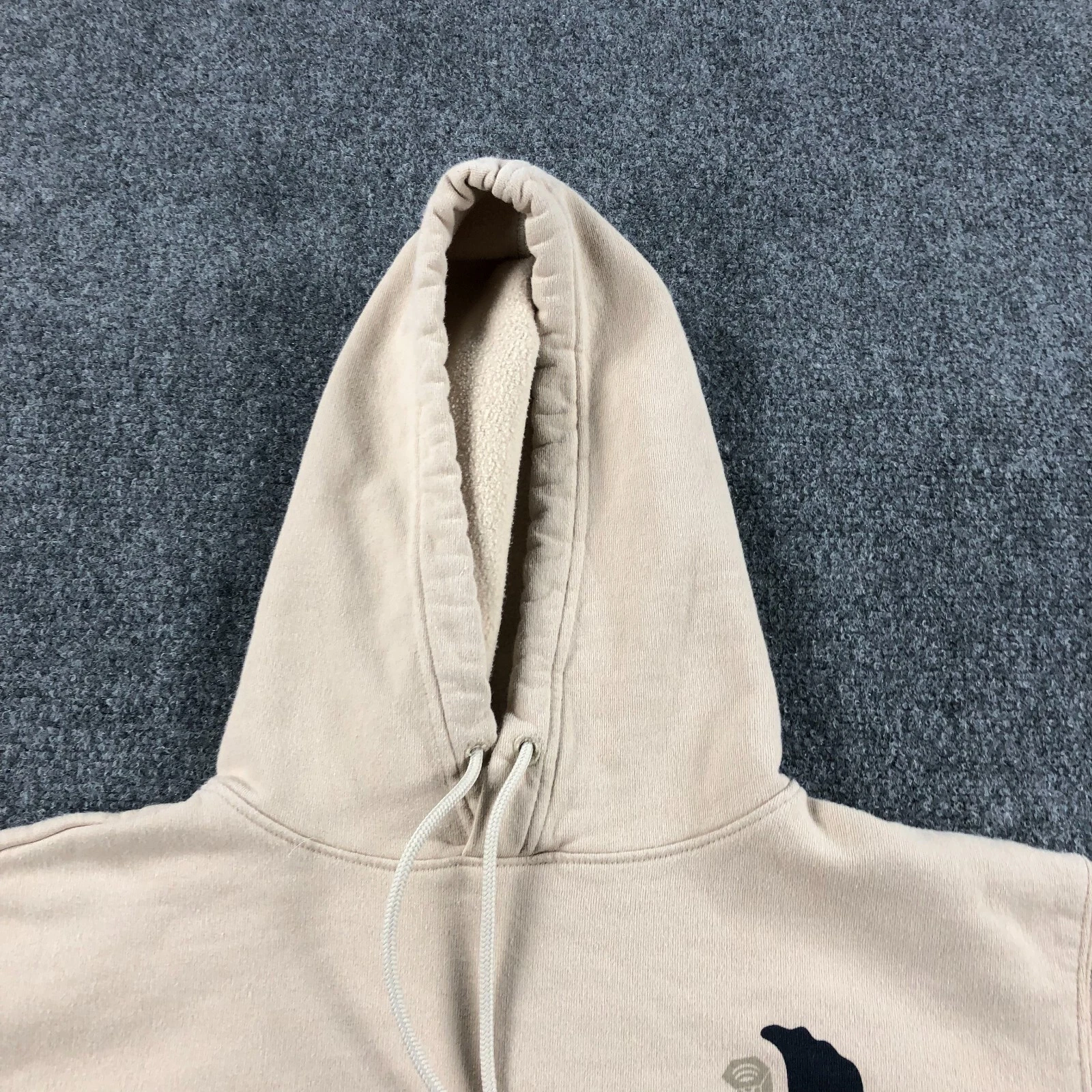 VETEMENTS Felpa con cappuccio Mountain Hardwear donna maglione beige medio stampa grafica