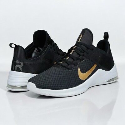 Nike Air Max Bella TR 2 Black & Gold, Versatile Comfort, Tennis Shoes Sz 10.5