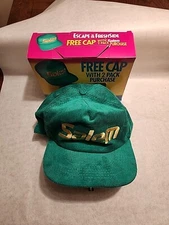 Vintage Early 90s Salem Cigarettes Corduroy Hat New In Box!! Look!