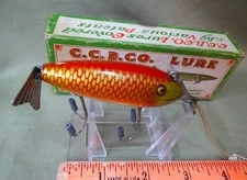 Creek Chub Bait Co, #806 Wagtail, GE, 2 3/4", "Goldfish", C. 1922-54