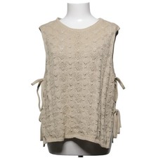 Pullunder, Größe: M, Beige, Sonstiges, Musterstrick, Damen #RPb