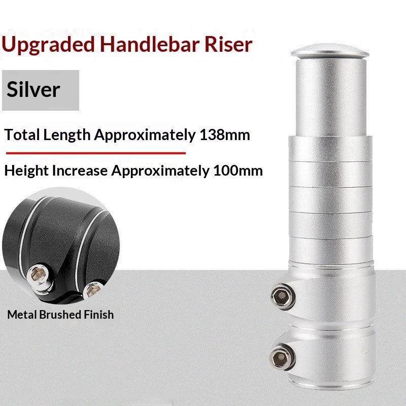 Mountain Bike Forcella Stelo Prolunga Manubrio Bicicletta Riser Prolunga Adattatore Bici foto 3