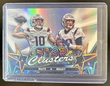 2024 Topps Cosmic Chrome Tom Brady Drake Maye Star Clusters RC #SCL-14 Patriots
