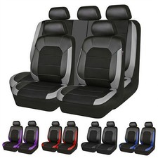 For Jeep Car Seat Covers Full Set Waterproof Leather 5-seat Front Rear Protector