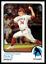 2022 Topps Heritage High Number Jhonathan Diaz RC Los Angeles Angels #711
