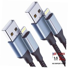 2 FT iPhone Charging Cable, 2 Pack MFi Certified USB to Lightning Cable 2ft