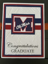 Handmade Ole Miss University Of Mississippi Graduation Congratulations Grad Card