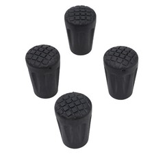 SET OF 4 HEAVY DUTY 10mm WALKING STICK RUBBER FERRULES Cane Crutch Grip Tip Ends