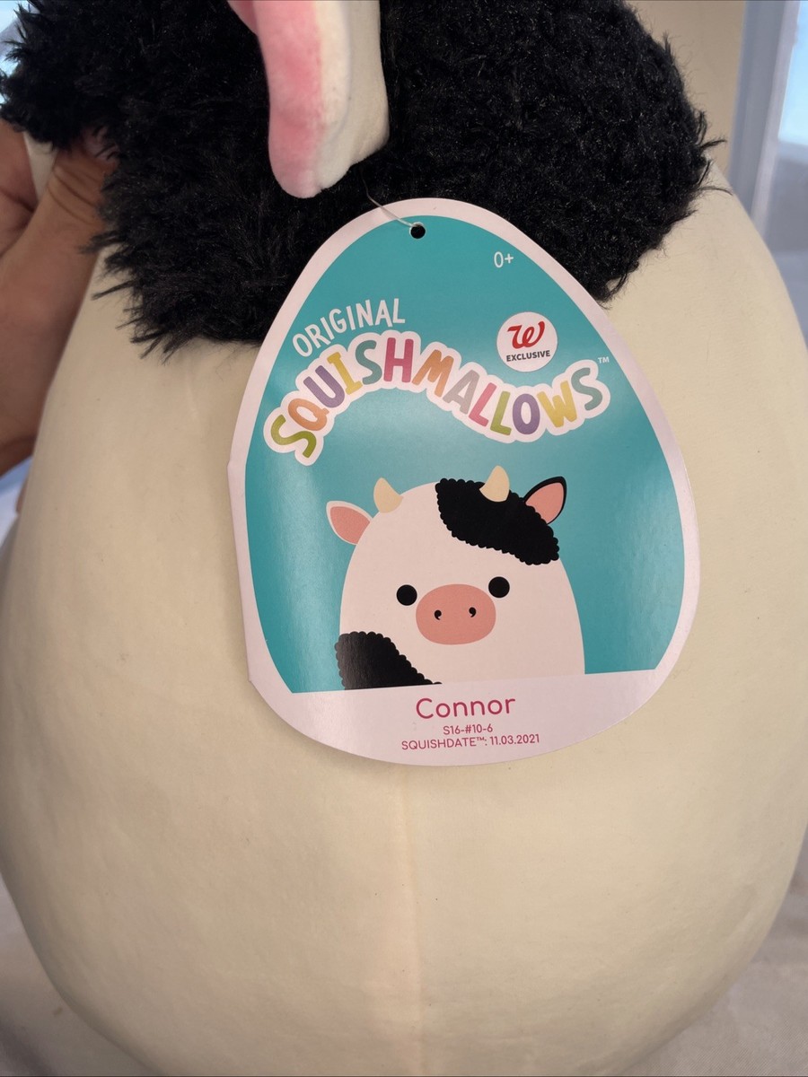 Squishmallows Fuzz-a-Mallow Connor The Cow 16 in Soft Animal