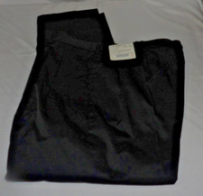 LANDS END Black PLEAT Khaki Pants Womens Size 22W NEW with TAGS