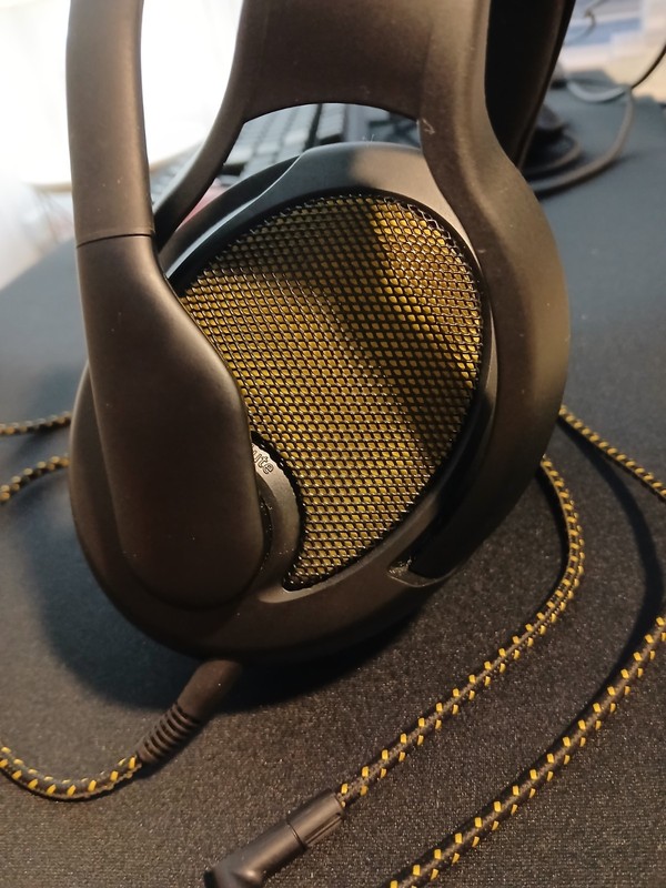 DROP + EPOS PC38X Gaming Headset Noise-Cancelling Microphone - Yellow & Black