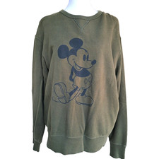 Uniqlo Disney Women's Sweatshirt Pullover Large Mickey Mouse Sweater EUC