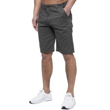 Enzo Mens Chino Shorts Cotton Summer Casual Work Regular Stretch Beach Half Pant