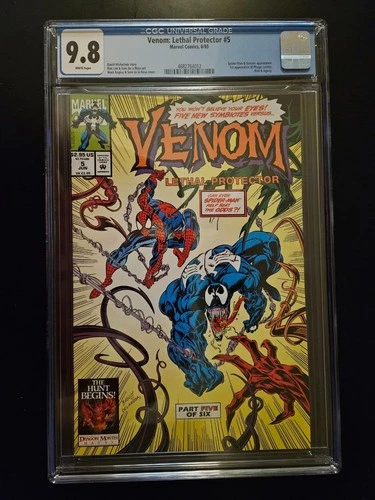 Marvel Venom : Lethal Protector # 5 June 1993 CGC Grade Of 9.8 Comic Book Direct
