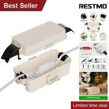 RESTMO Outdoor Electrical Box Waterproof, Weatherproof Extension Cord Cover