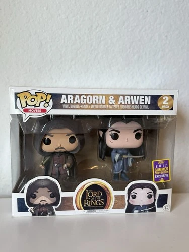 New Funko POP! Movies Aragorn & Arwen 2 pack Lord of the Rings
