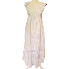 cat jack girls white ruffle dress XL