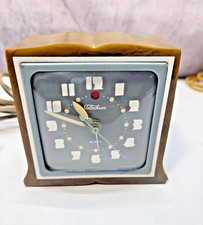 Vintage Art Deco 1940's Telechron Alarm Clock 7H101 Green GG-23